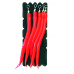 Mustad Fastach Leaders Sand Eel Red